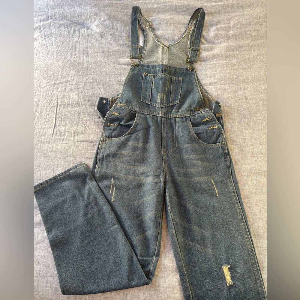 Classic Blue Denim Overalls